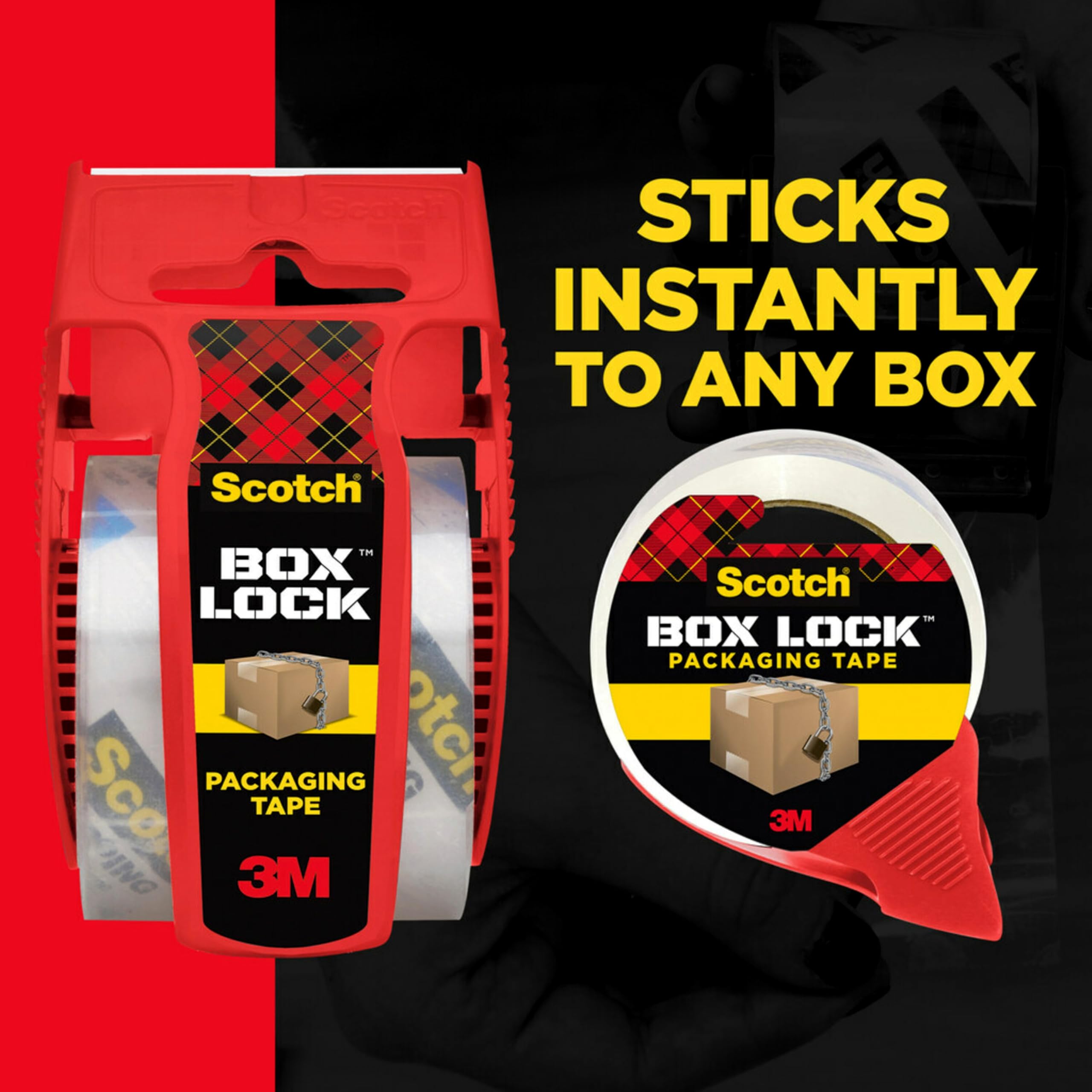 Amazon.com : Scotch Box Lock Packing Tape, Clear, Extreme Grip Box